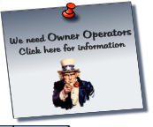 We need Owner Operators  Click here for information